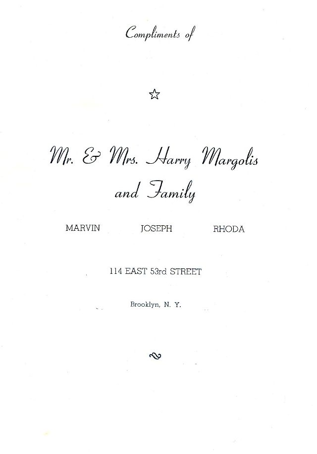 SOUVENIR JURNAL UNITED CZORTKOWER RELIFE SOCIETY 1952 USA - 0021
