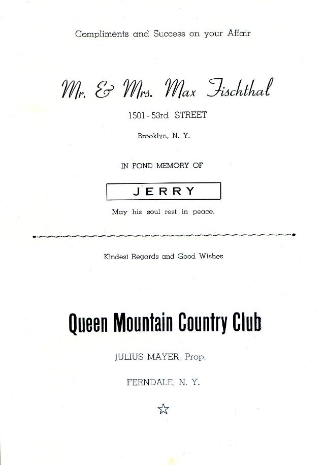 SOUVENIR JURNAL UNITED CZORTKOWER RELIFE SOCIETY 1952 USA - 0032